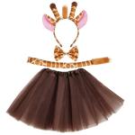 Khaki Giraffe Costume Tutu Set for Pets