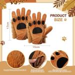 Lion Costume Set for Kids with Ears, Tail, and Gloves