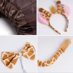 Khaki Giraffe Costume Tutu Set for Pets