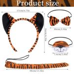 4-Piece Tiger Costume Set for Halloween Fun