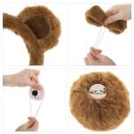 4-Piece Brown Bear Costume Set for Pets