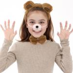 4-Piece Brown Bear Costume Set for Pets
