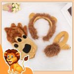 Lion Costume Set for Adults - Ears, Tail, Paws
