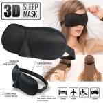 Soft Padded Sleep 3D Mask Eye Blackout Luxurious Blindfold Travel Eye Cover US
