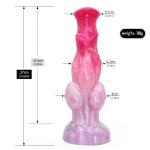 Dildo10.6'' Realistic Texture Fantasy Dong with Suction Cup & Knots Women Toys