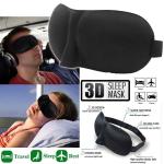 Soft Padded Sleep 3D Mask Eye Blackout Luxurious Blindfold Travel Eye Cover US