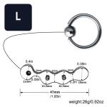 Stainless Steel Pleasure Beads Set - Easy Clean Beads & Plug Set for Adult Use