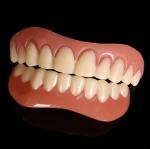 2x Silicone False Teeth Upper & Lower Smile Dental Veneers Dentures False Tooth