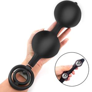 Silicone Harness Inflatable Bondage Gag Bite Ball Mouth Plug Balloon Pump BDSM