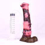 Simulated Ejaculate Fantasy Squirting Dildoe 10 Inch Suction-Cup Dong Women Toys