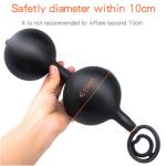 Silicone Harness Inflatable Bondage Gag Bite Ball Mouth Plug Balloon Pump BDSM
