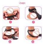 Silicone Harness Inflatable Bondage Gag Bite Ball Mouth Plug Balloon Pump BDSM