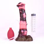 Simulated Ejaculate Fantasy Squirting Dildoe 10 Inch Suction-Cup Dong Women Toys