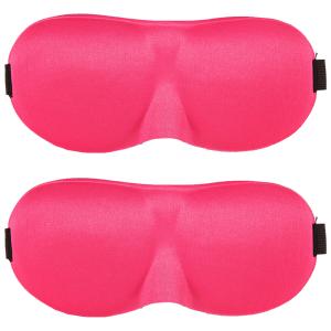 2 Pack Travel 3D Eye Mask Sleep Soft Padded Shade Cover Rest Relax Blindfold
