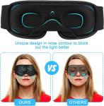 3D Travel Silk Eye Mask Sleeping Soft Padded Shade Cover Rest Relax Blindfold US