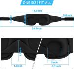 3D Travel Silk Eye Mask Sleeping Soft Padded Shade Cover Rest Relax Blindfold US