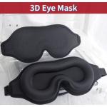 3D Silk Sleep Eye Mask Soft Padded Travel Blindfold