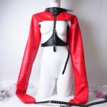 Bare Breasted Hollow Restraint Clothing Leather Adjustable Belt Body Harness SM