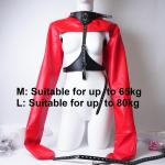 Bare Breasted Hollow Restraint Clothing Leather Adjustable Belt Body Harness SM