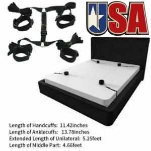 Bed Restraints Sex Tie Downs Mattress Bed Set Legs Arms Set Wrist Ankle Straps