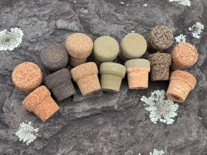 CORK RINGS  ASSORTED LARGE BUTT CAP / END CAP,14 CAPS 2 EACH STYLE   SAVE!