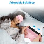 3pcs Travel Sleep Soft Silk Eye Mask, Padded Shade Cover Blindfold for Men Women
