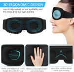 3D Travel Silk Eye Mask Sleeping Soft Padded Shade Cover Rest Relax Blindfold US
