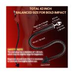 Devil Tail Plug 2-in-1, 42 Inch PU Leather Whip Tail with 3.5cm Metal Butt Pl...