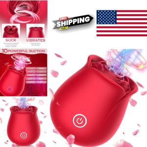 Silicone Rose Toy Clitoral Stimulator 10 Modes for Ultimate Pleasure Experience