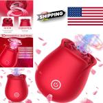 Silicone Rose Toy Clitoral Stimulator 10 Modes for Ultimate Pleasure Experience