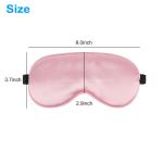 3pcs Travel Sleep Soft Silk Eye Mask, Padded Shade Cover Blindfold for Men Women