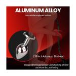 Devil Tail Plug 2-in-1, 42 Inch PU Leather Whip Tail with 3.5cm Metal Butt Pl...