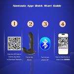 Wiggling Prostate Massager with Beaded Thrusting Ring for Deep Stimulation