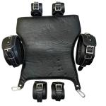 Real Cowhide Leather Heavy Duty Snug Fit Restraints Set Adjustable
