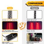 Pair 2FT Spiral LED Fat Whip Light Antenna RGB Chasing For Can-am X3 RZR UTV ATV