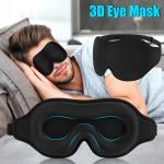 3D Travel Silk Eye Mask Sleeping Soft Padded Shade Cover Rest Relax Blindfold