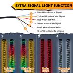 Pair 2FT Spiral LED Fat Whip Light Antenna RGB Chasing For Can-am X3 RZR UTV ATV
