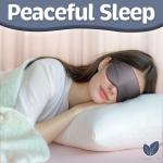 Sleep Mask - Dark Gray, 100% Viscose Derived from Bamboo - Lightweight Eye Mask 
