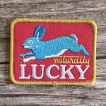 Lucky Rabbit Retro Vintage Style Luck Bunny Iron On Patch