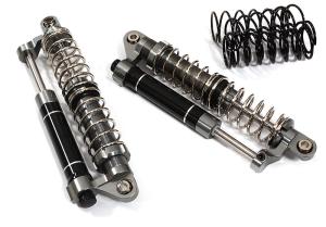 Realistic Billet Machined Dual Shock Set (2) for 1/10 Off-Road Crawler (L=90mm)