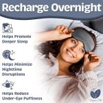 Sleep Mask - Dark Gray, 100% Viscose Derived from Bamboo - Lightweight Eye Mask 