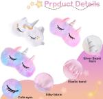 Sleep Mask for Kids Girls,3Pack,Unicorn Sleep Mask,Cute Animal Eye Mask for Prin