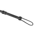 Genuine Leather Bull Whip 3 Feet Long 12 Plaits Heavy Duty Bullwhip Black Whip