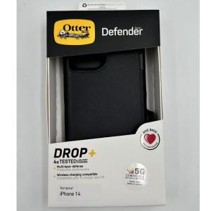 OtterBox Defender Case with Holster Case for iPhone 14, Black Case