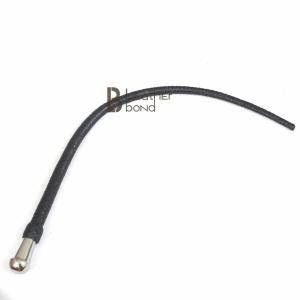 Bull Whip 2.6 Foot 8 Plaits Cow Hide Leather Bullwhip Black Single Tail 