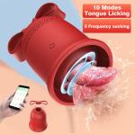 Licking-Rabbit-Vibrator-Nipple-Clit-Licking-Massager-Women-Toy use Lubricant New