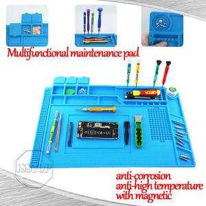 Phone Repair Silicone Pad Magnetic Work Mat Screwdriver Pad for IPhone X 8 7 6