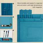 Phone Repair Silicone Pad Magnetic Work Mat Screwdriver Pad for IPhone X 8 7 6