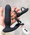 Cordless Prostate Massager Male Waterproof Remote-Vibrators