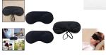 Soft Black Blindfolds – 3pcs Ergonomic Eye Masks for Better Sleep & Relaxation